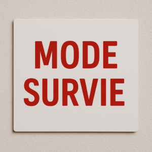 pancarte mode de survie