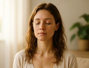 Femme qui s'intériorise